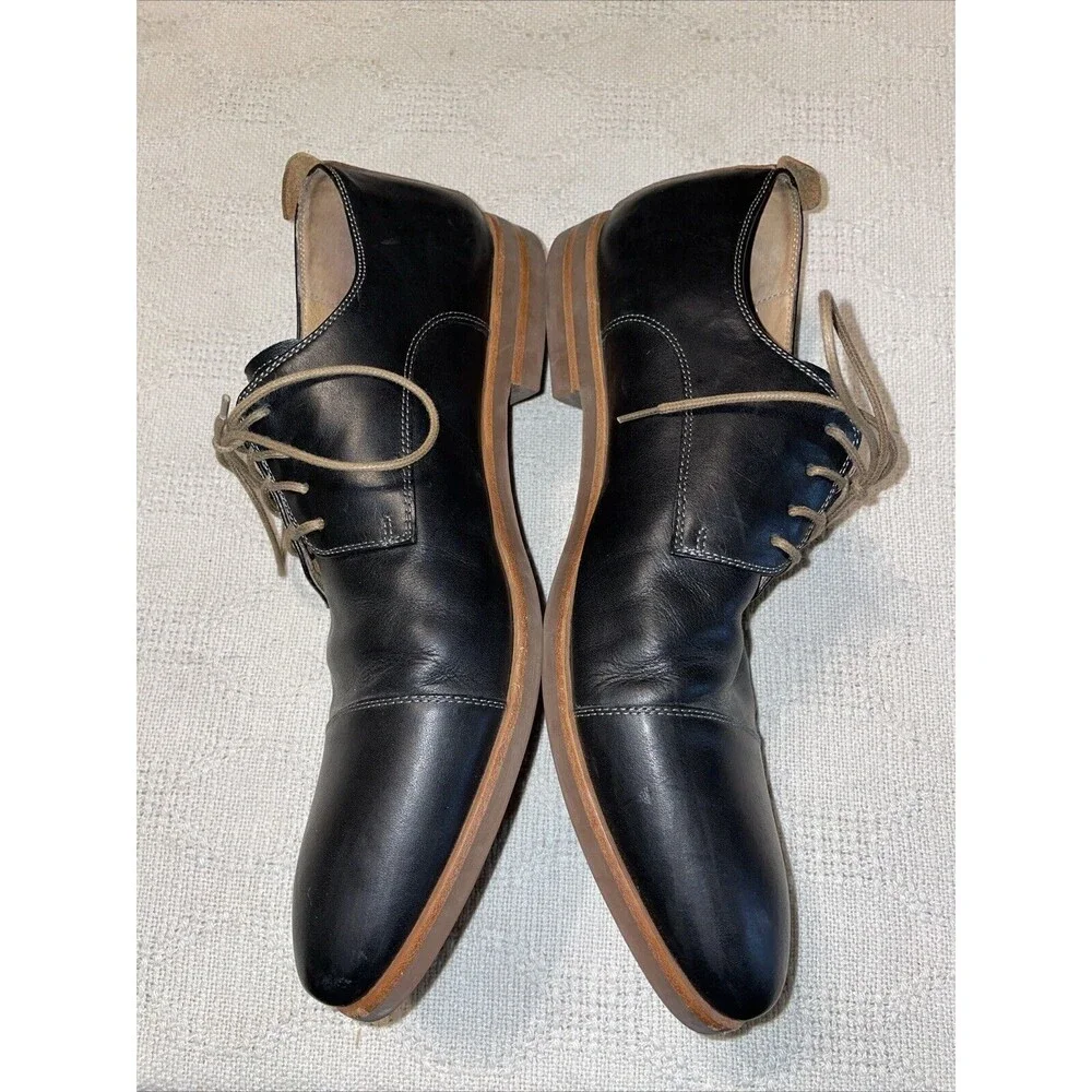 Warfield & Grand Men’s Dress Shoes Size 10.5 M Black Leather Oxfords Business